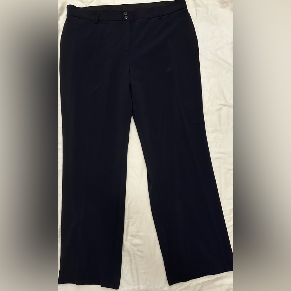 Sag Harbor Women’s Navy Dress Pants Size 18W